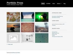 Free Portfolio Press WordPress theme