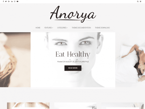 Free Anorya Wordpress Theme