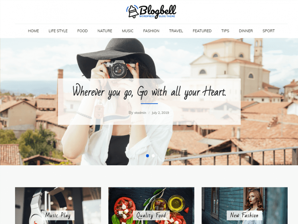 Free Blogbell Wordpress Theme