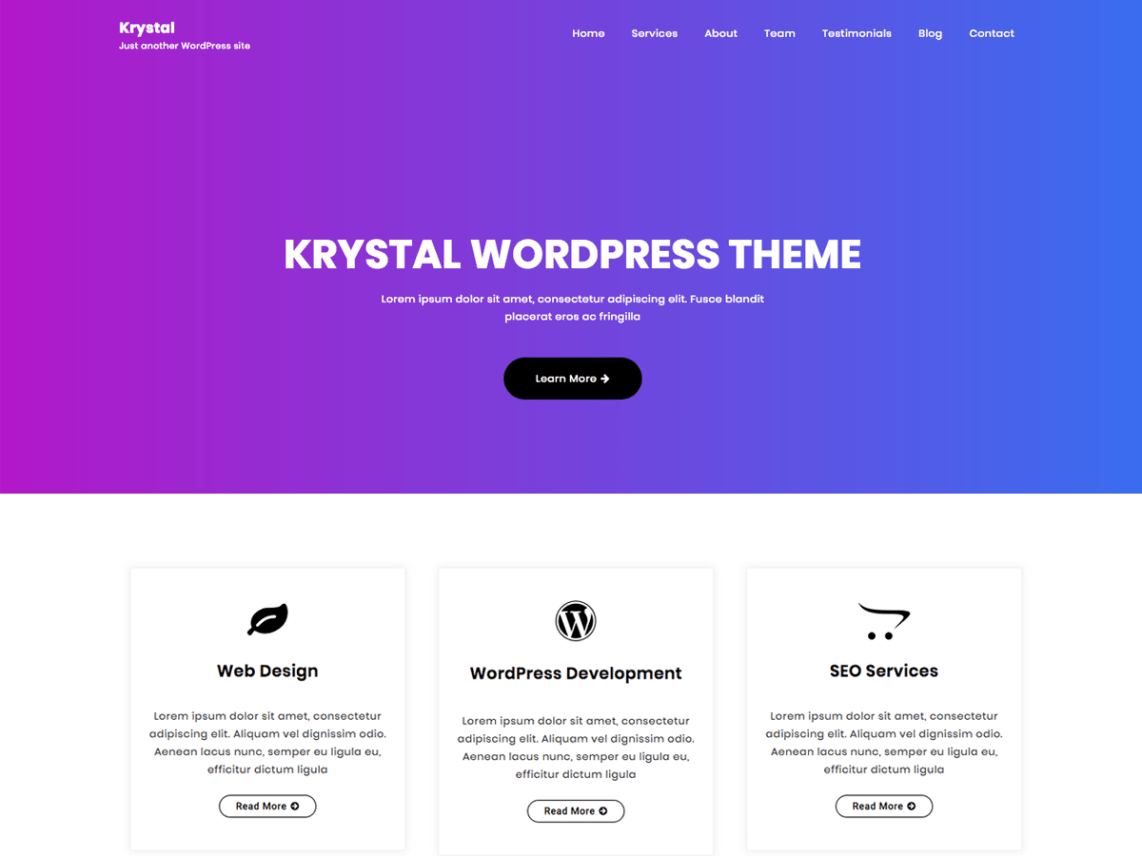 Free Krystal WordPress theme