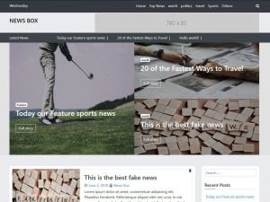 Free News Box WordPress theme