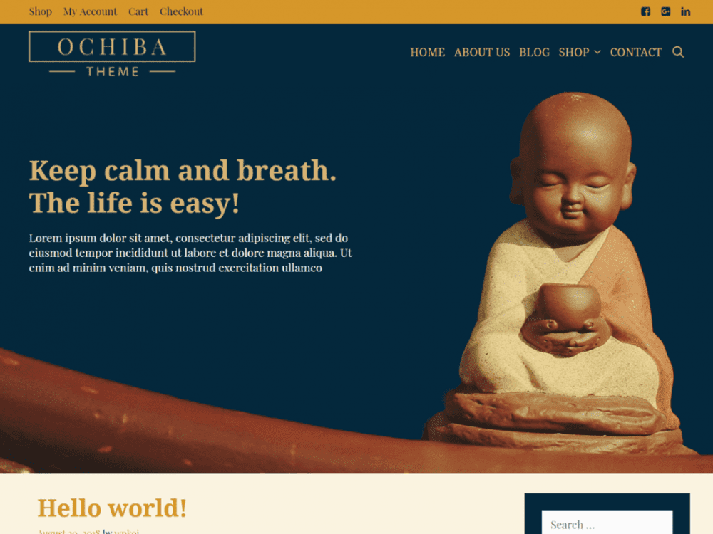 Free Ochiba WordPress theme