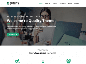 Free Quality Green Wordpress Theme