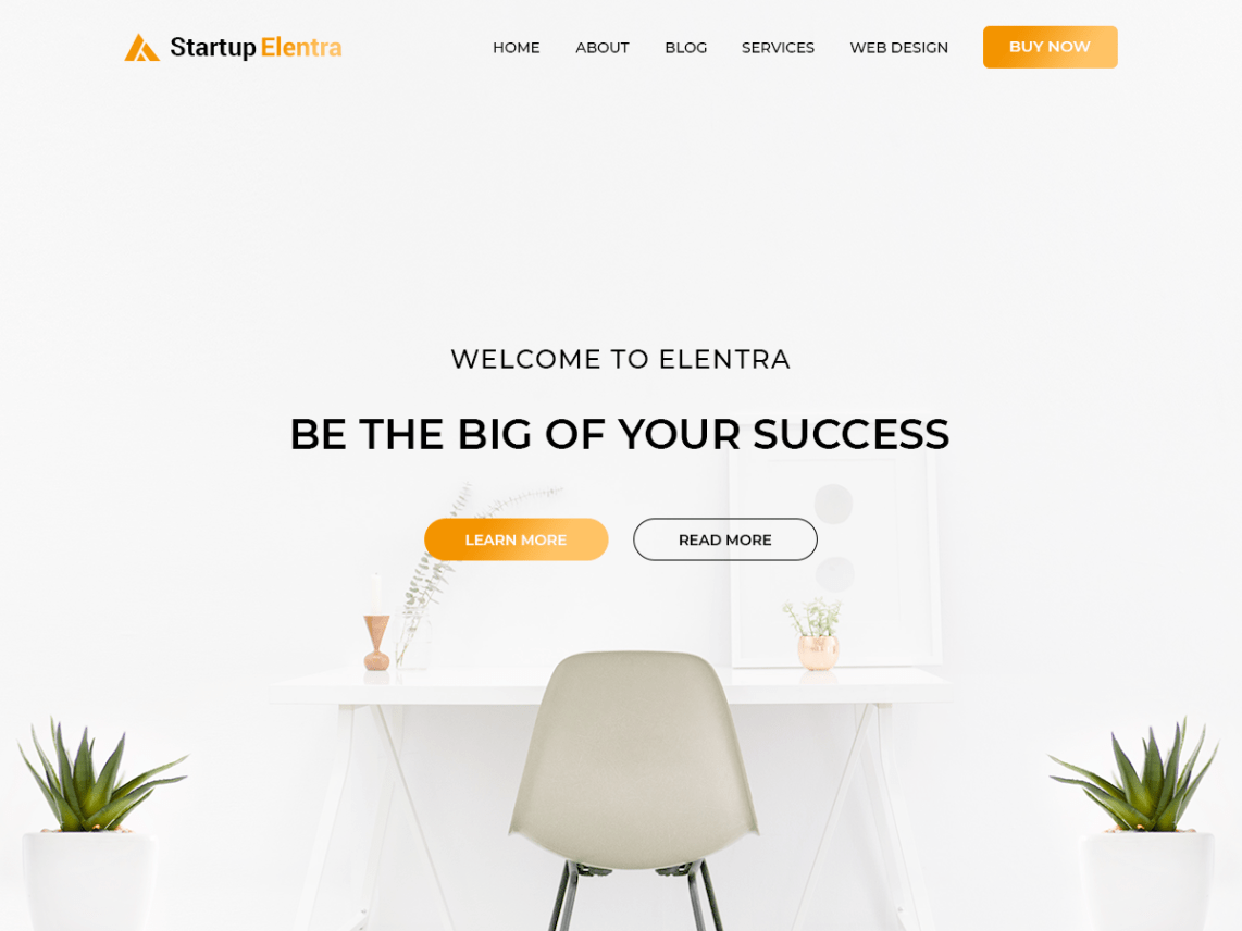 Free Startup Elentra WordPress theme