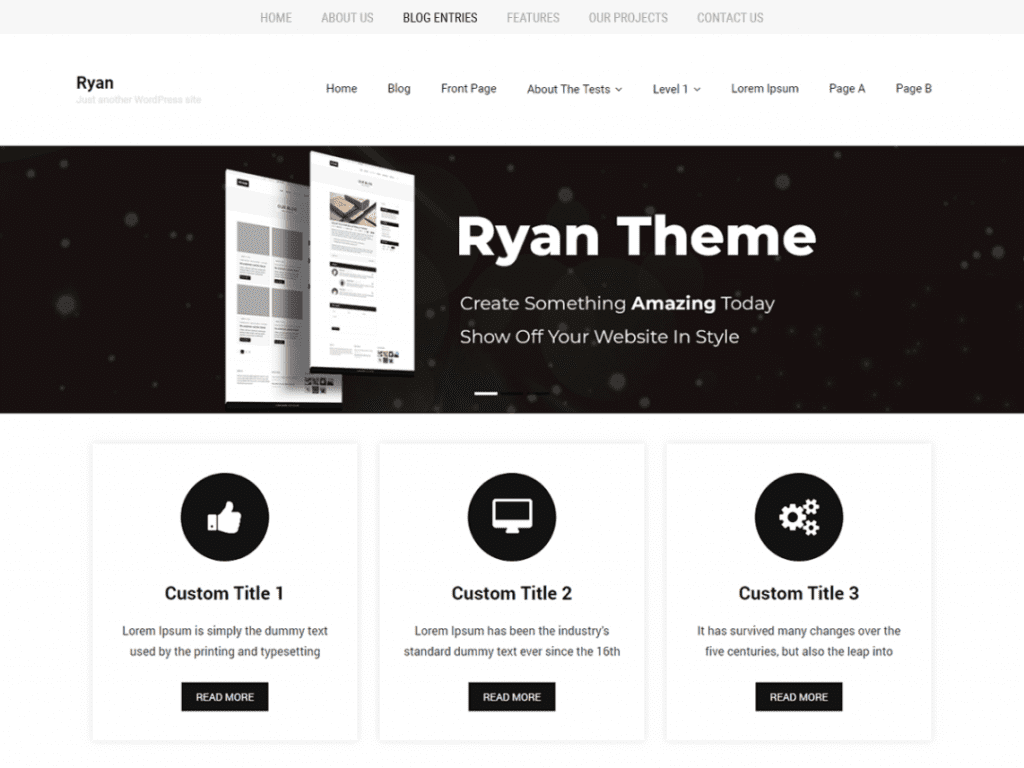 Download Free Ryan Minimal WordPress theme - JustFreeWPThemes