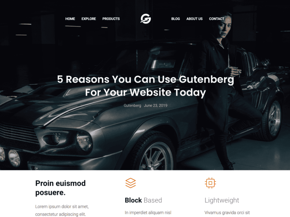 Free Gutenbooster Wordpress Theme