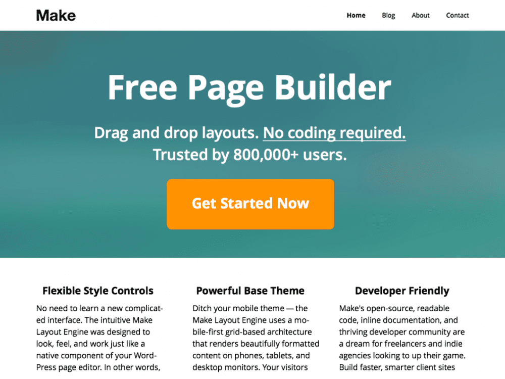 Free Make Wordpress Theme