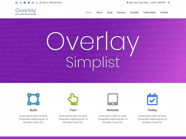 Free Overlay Child Simplist Wordpress Theme