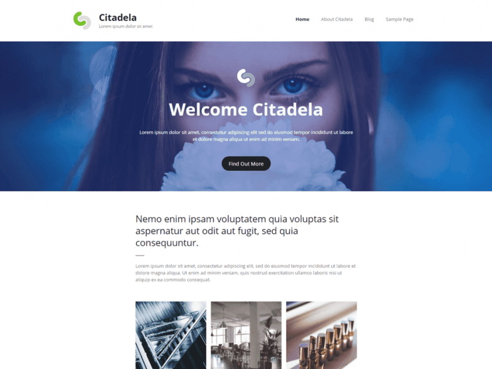 Free Citadela Wordpress Theme