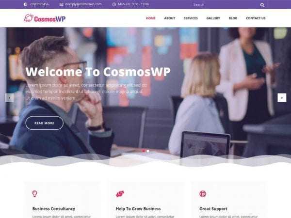 Free Cosmoswp Wordpress Theme