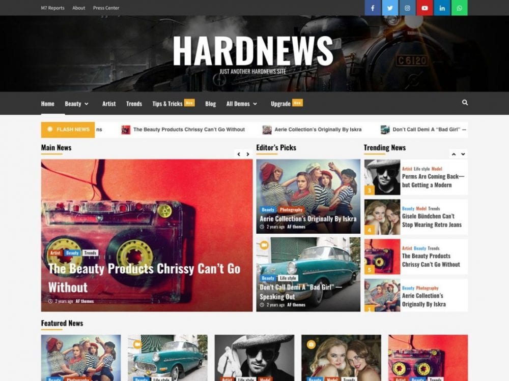Free Hardnews Wordpress Theme