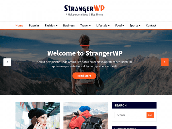Free Strangerwp Wordpress Theme
