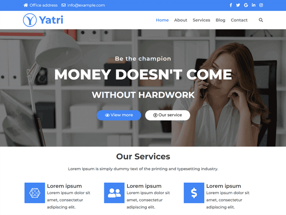 Free Yatri Wordpress Theme