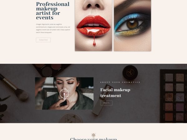 Free Lt Makeup Onepage Wordpress Theme