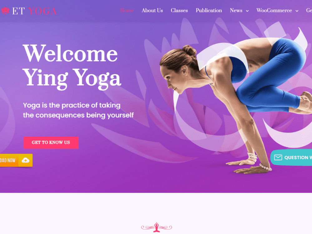Et Yoga Wordpress Theme