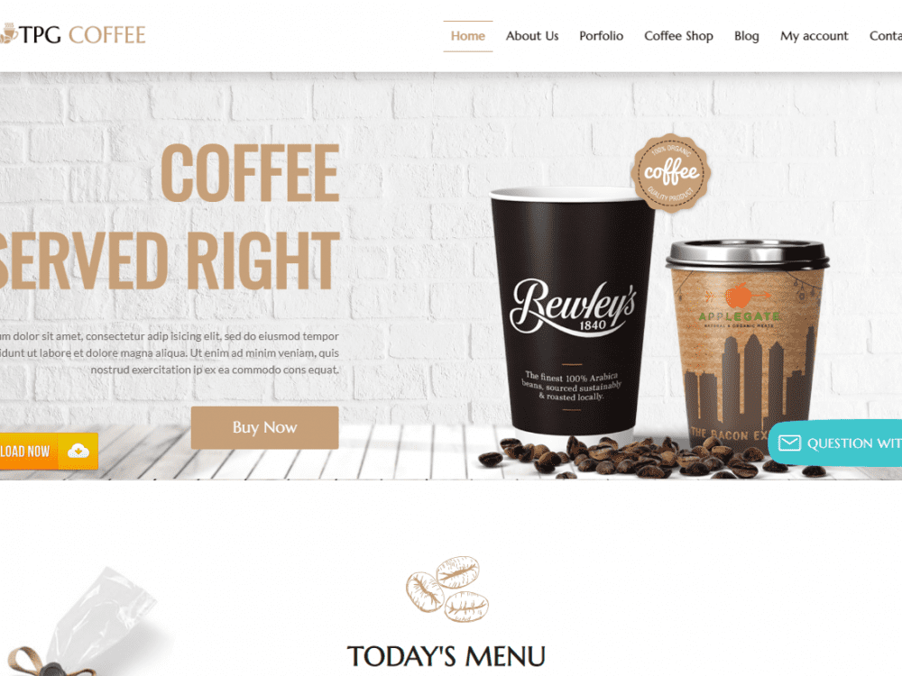 Tpg Coffee Wordpress Theme 1