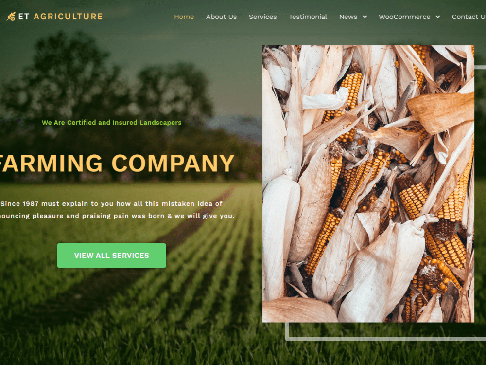 Et Agriculture Wordpress Theme