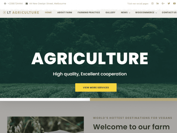 Lt Agriculture Wordpress Theme