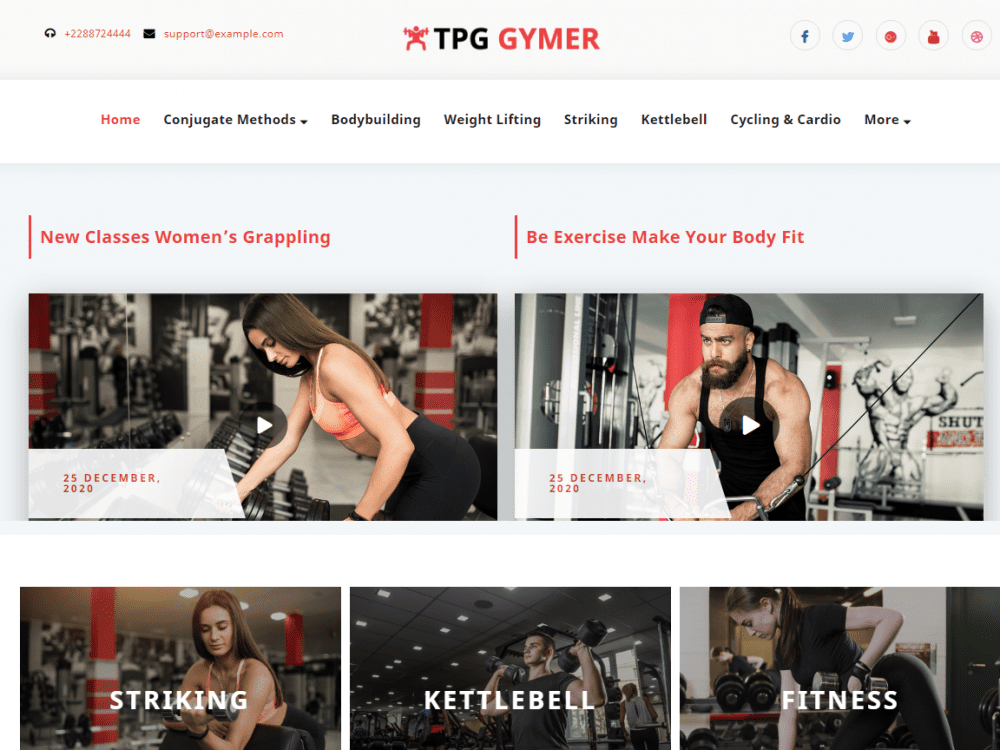 Tpg Gymer Wordpress Theme