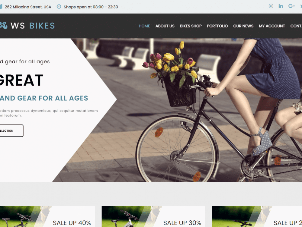 Ws Bikes Wordpress Theme