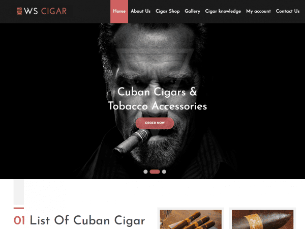 Ws Cigar Wordpress Theme