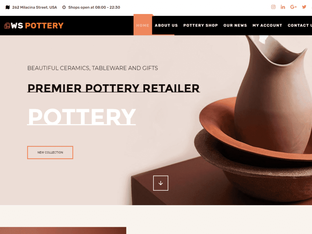 Ws Pottery Wordpress Theme