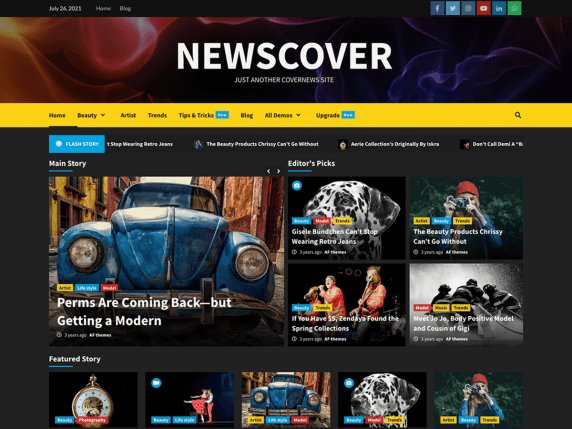 Newscover Wordpress Theme
