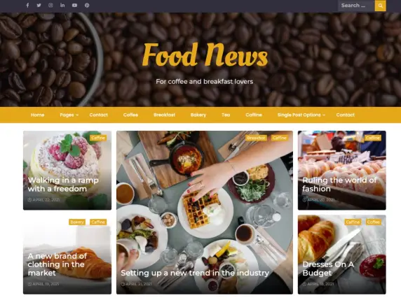 Food News Wordpress Theme