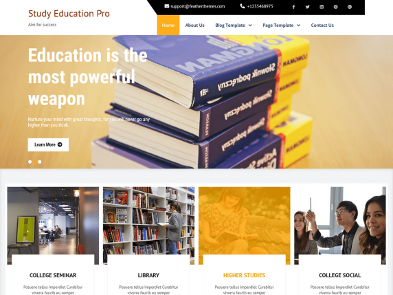 Study Education Lite Wordpress Theme