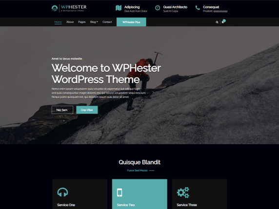 Wphester Wordpress Theme