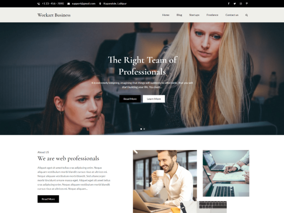 Workart Business Wordpress Theme