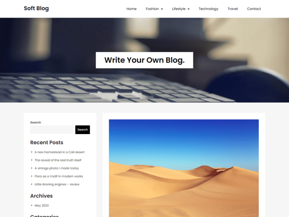 Soft Blog Wordpress Theme