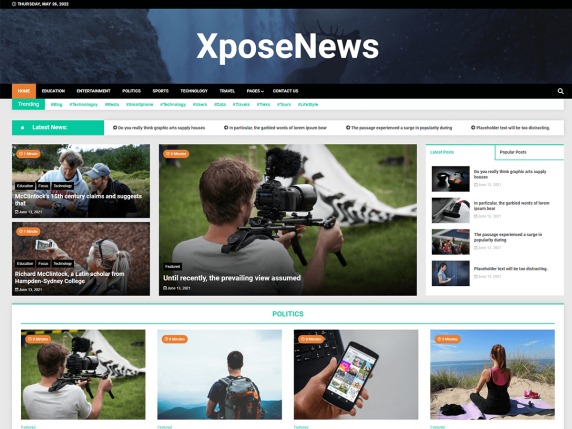 Xposenews Wordpress Theme