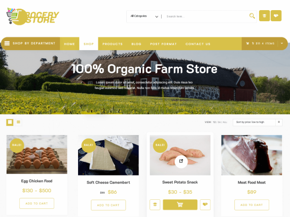 Farm Store Wordpress Theme