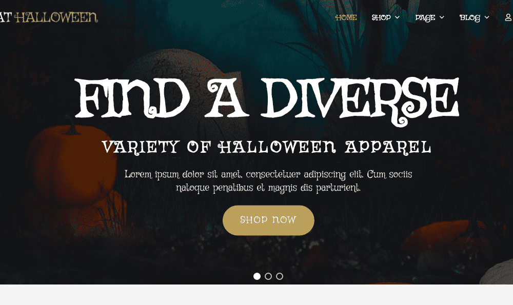 Free At Halloween Wordpress Theme