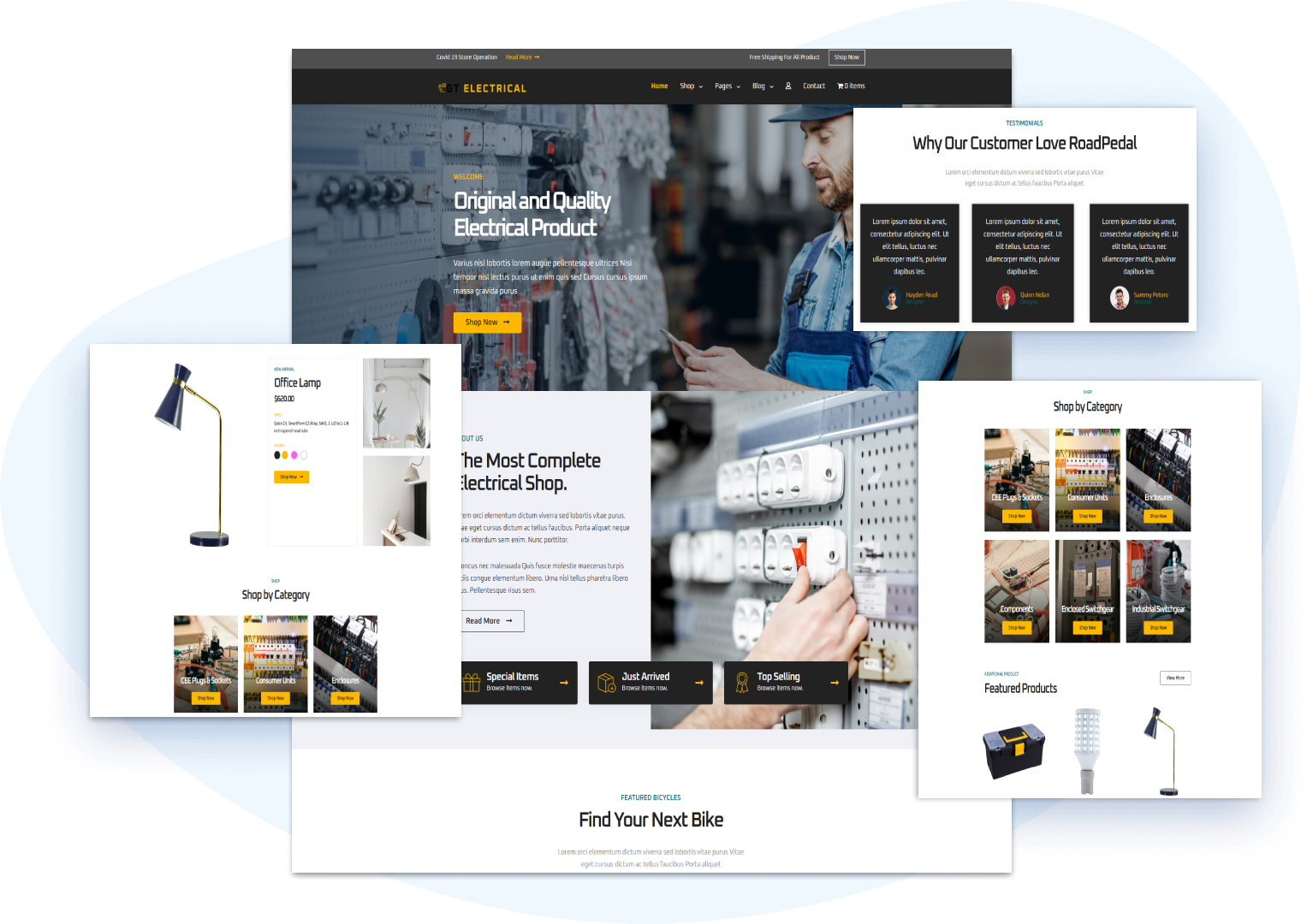 Free GT Electrical Wordpress Theme Download Review JustFreeWPThemes