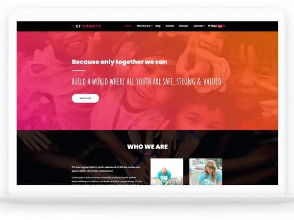 Et Charity Onepage