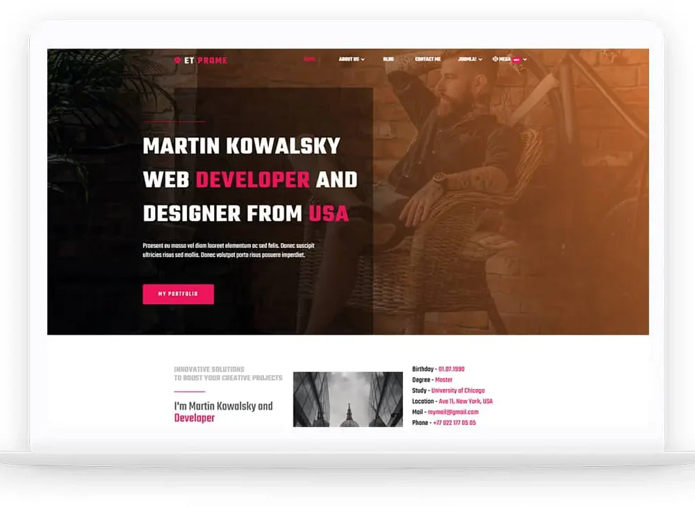 Et Prome Onepage